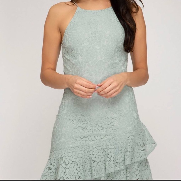 Mint Mini Dress - Picture 2 of 2